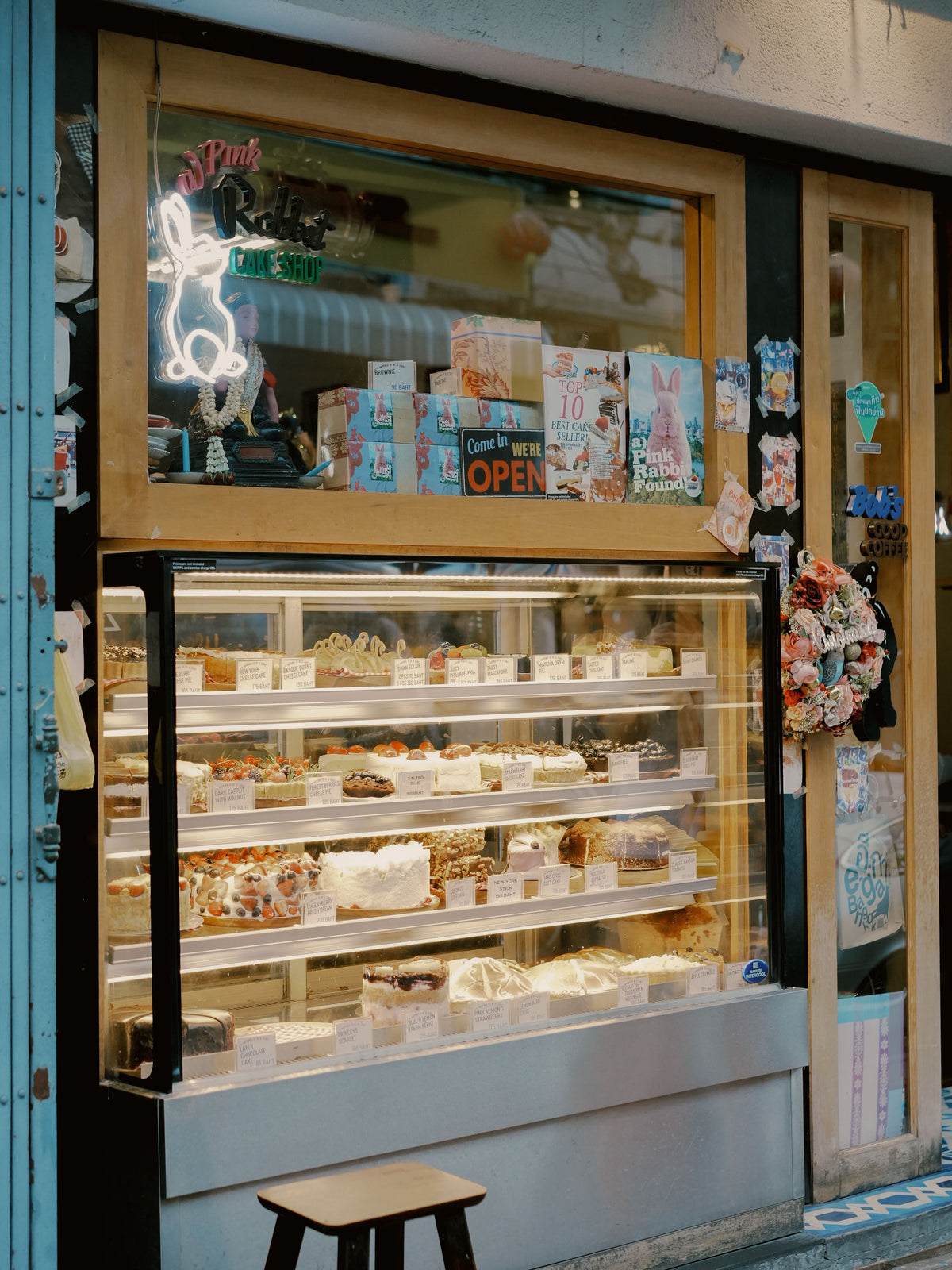Independent bakery pastry counter
